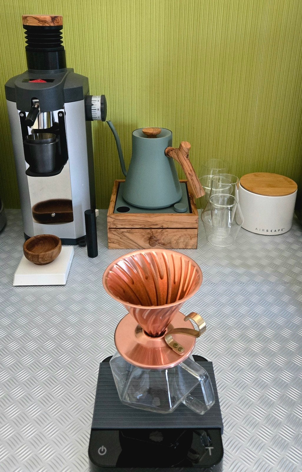 Complete Filterkoffie Starterskit - Mahlkönig, Fellow, Acaia, Ophalen of Verzenden, Zo goed als nieuw, Overige modellen, Gemalen koffie