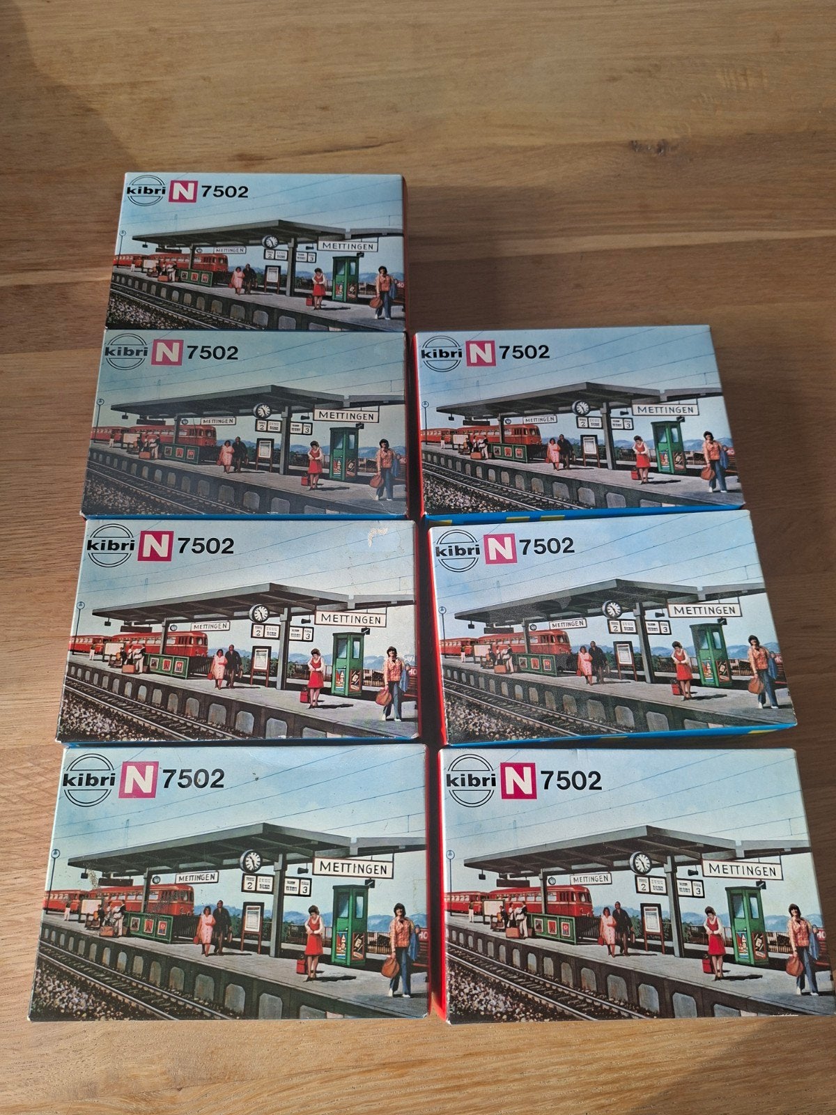 7x kibri perron mettingen, nieuw in ovp! 7502, Overige merken, Gelijkstroom of Wisselstroom, Brug, Tunnel of Gebouw, Nieuw