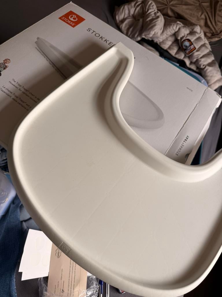 Stokke tafel blad, Ophalen, Zo goed als nieuw, Meegroeistoel