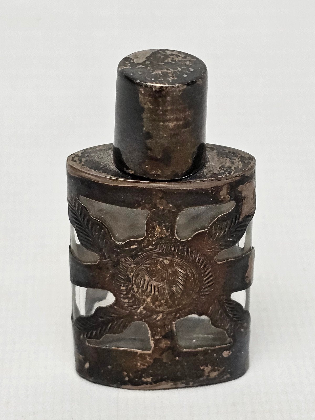 # Zilveren Parfumflesje Handgemaakt in Mexico, Antiek en Kunst, Antiek | Goud en Zilver, Ophalen of Verzenden, Zilver
