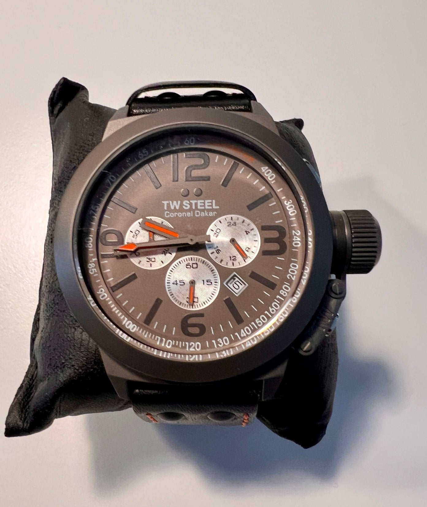 TW Steel TW877 Horloge LE 077/100 Dakar Challenge Coronel, Overige merken, Leer, Staal, Verzenden