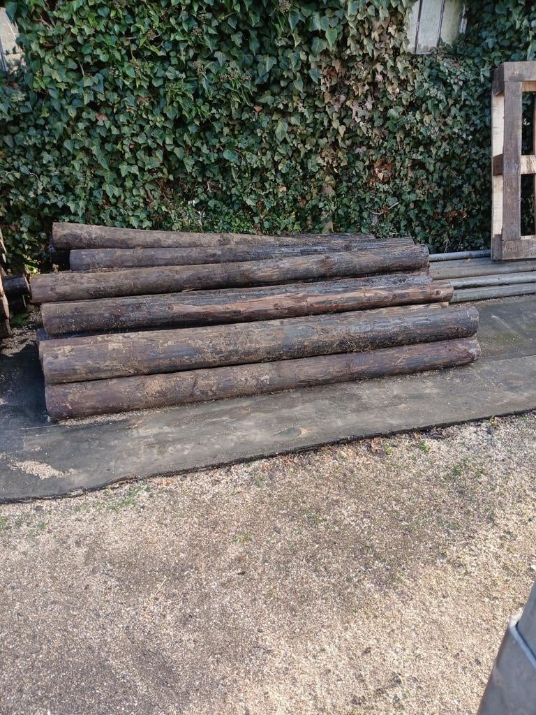 40 Gecreoseerde palen, Ophalen of Verzenden, Palen