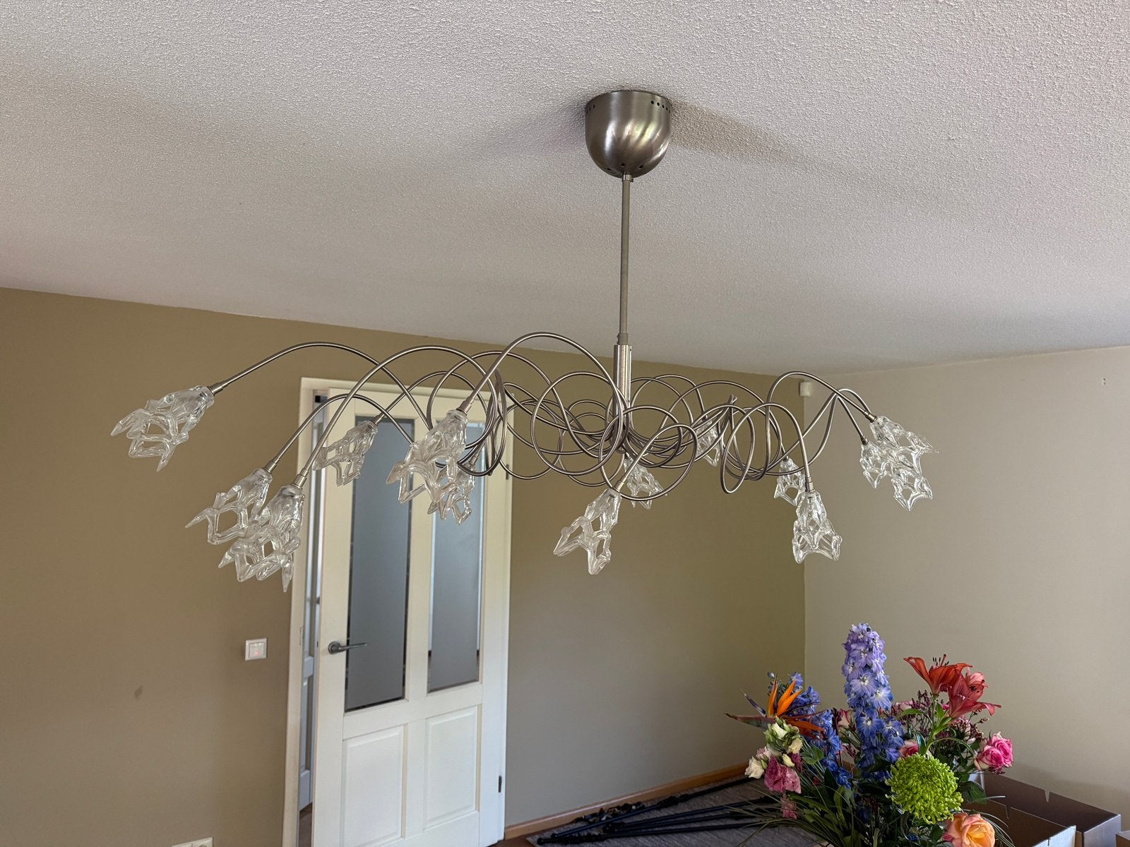 Dimbare lamp eettafel, Huis en Inrichting, Lampen | Kroonluchters, Ophalen, Zo goed als nieuw