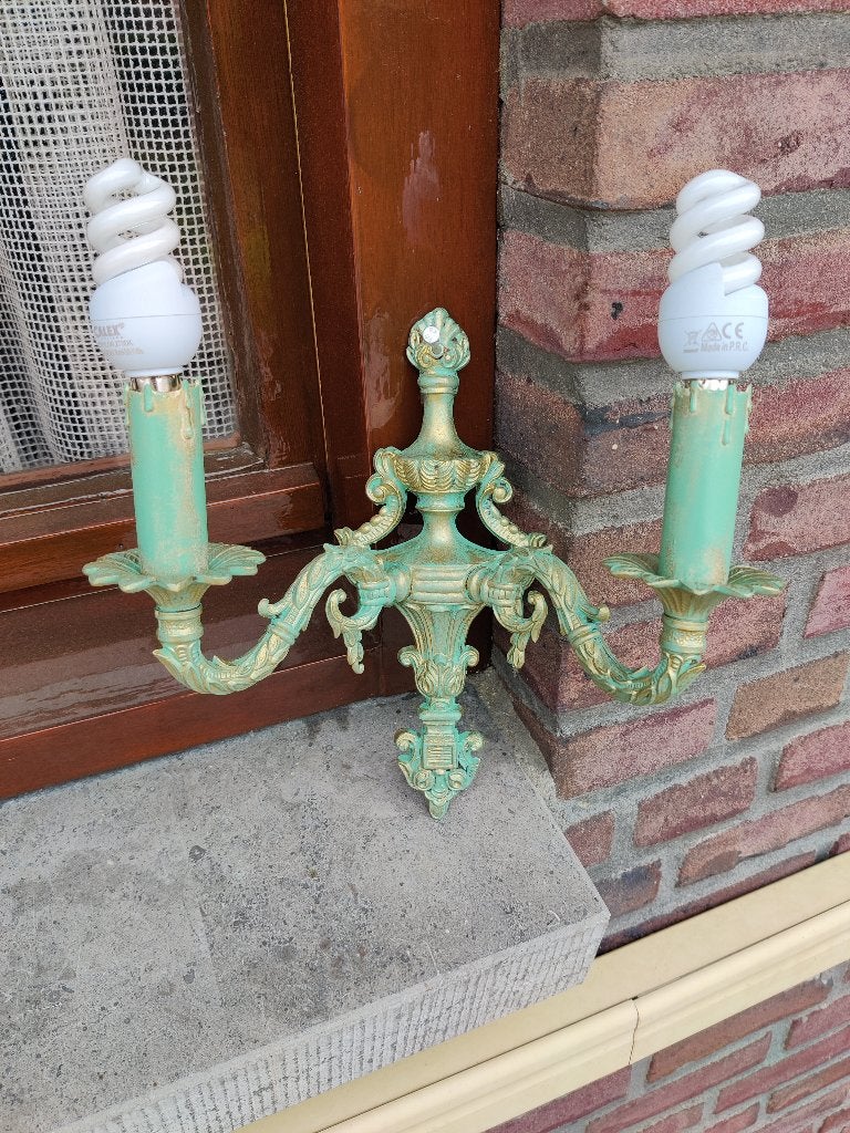 Div. brocante lampen/schemerlamp,buitenlamp/keukenlampjes., Ophalen of Verzenden
