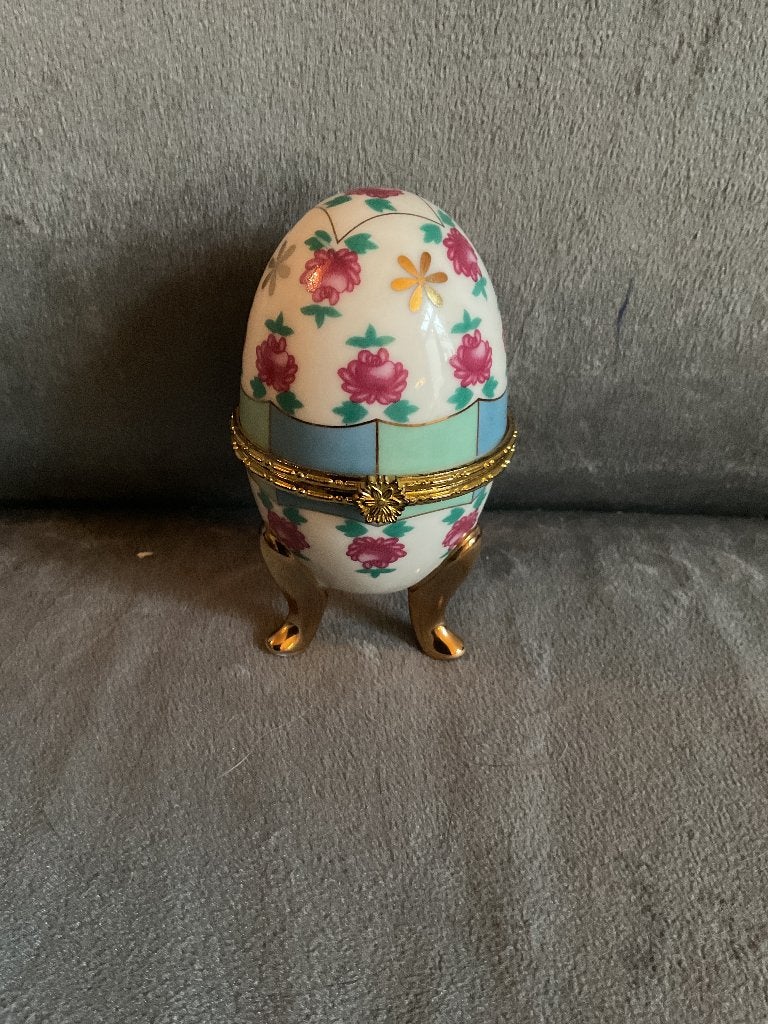 Limoges sieraden doosje ei, Ophalen of Verzenden