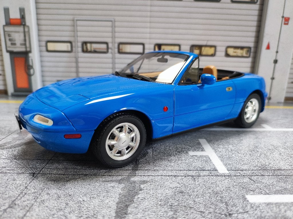 Mazda MX-5 Blauw (0291/1500) OT934 1:18, Hobby en Vrije tijd, Modelauto's | 1:18, Ophalen of Verzenden, Zo goed als nieuw, Auto