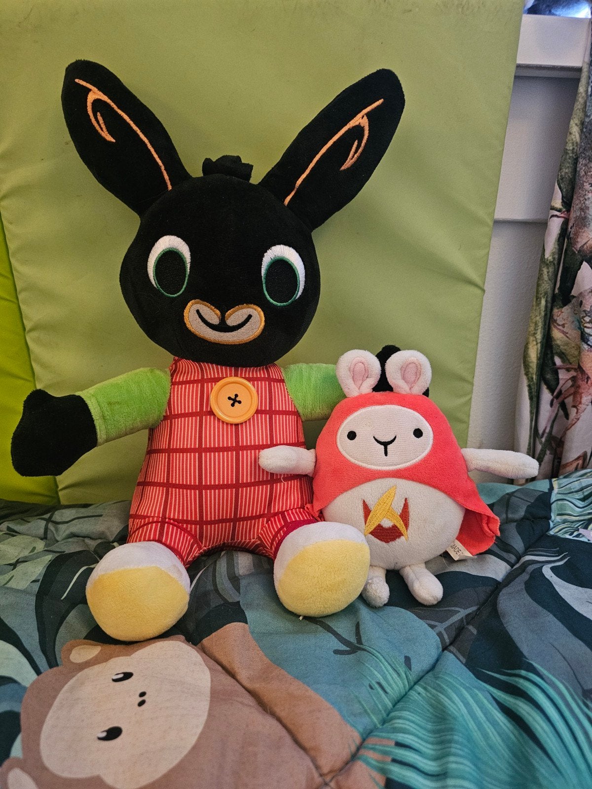 Bing en Flop knuffels - Zo goed als nieuw, Overige merken, Overige karakters, Konijn, Zwart