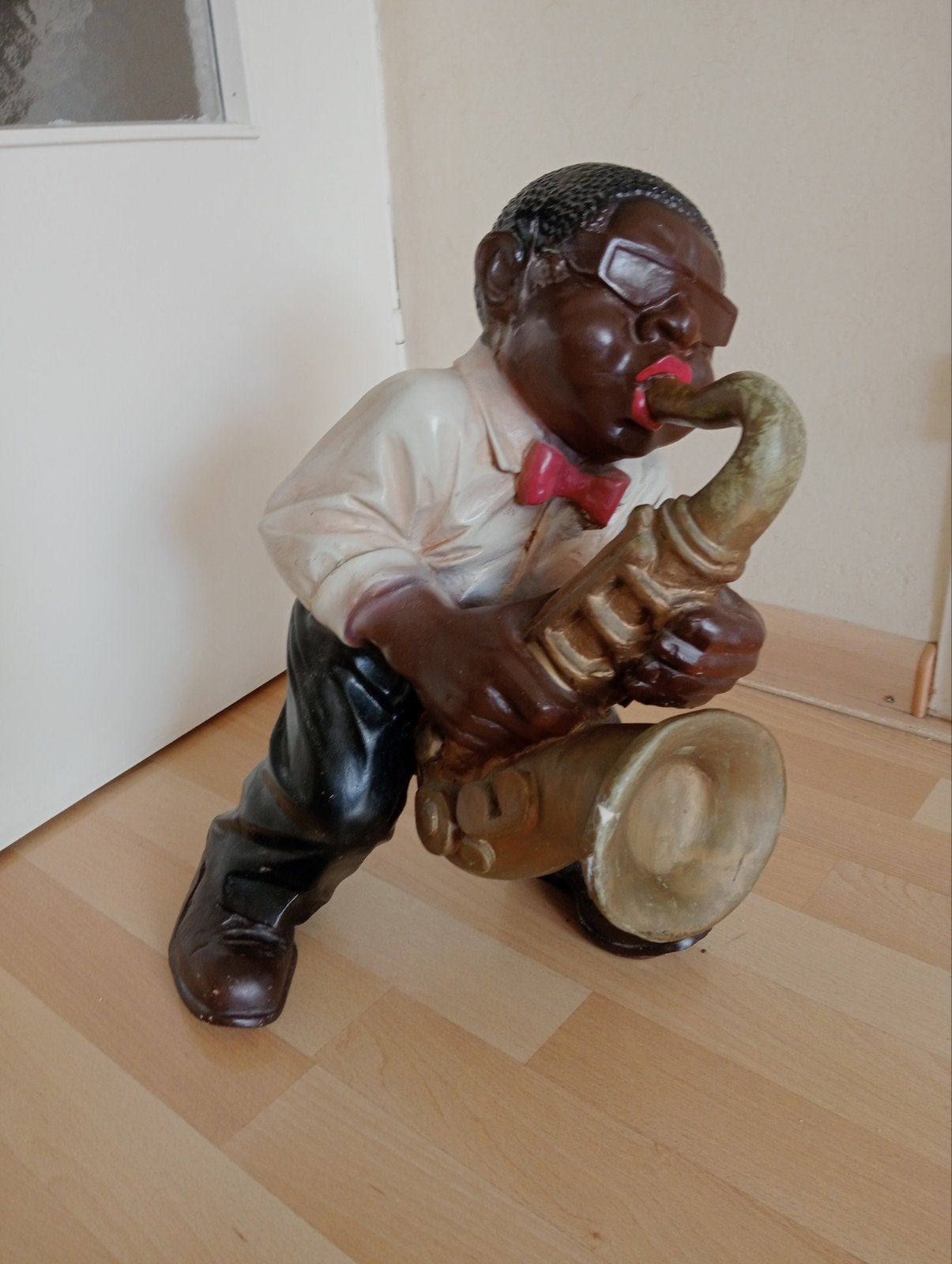 Beeld saxofonist, Ophalen of Verzenden, Dier
