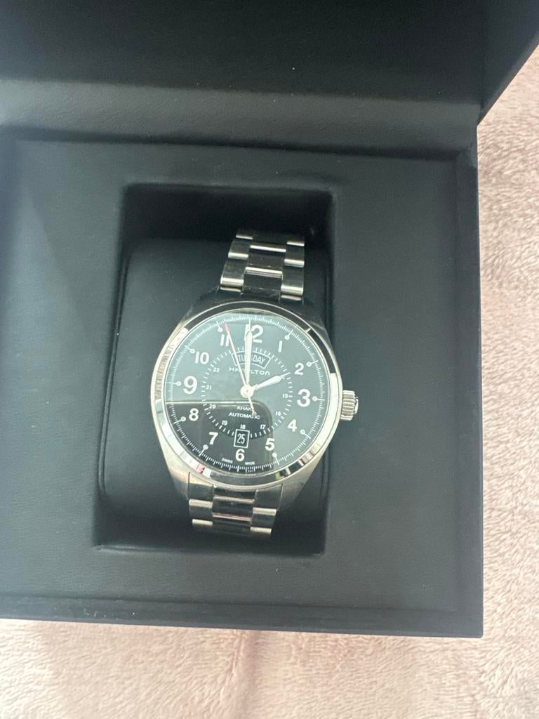 Hamilton Khaki Field Automatic horloge, Overige merken, Gebruikt, Staal, Polshorloge