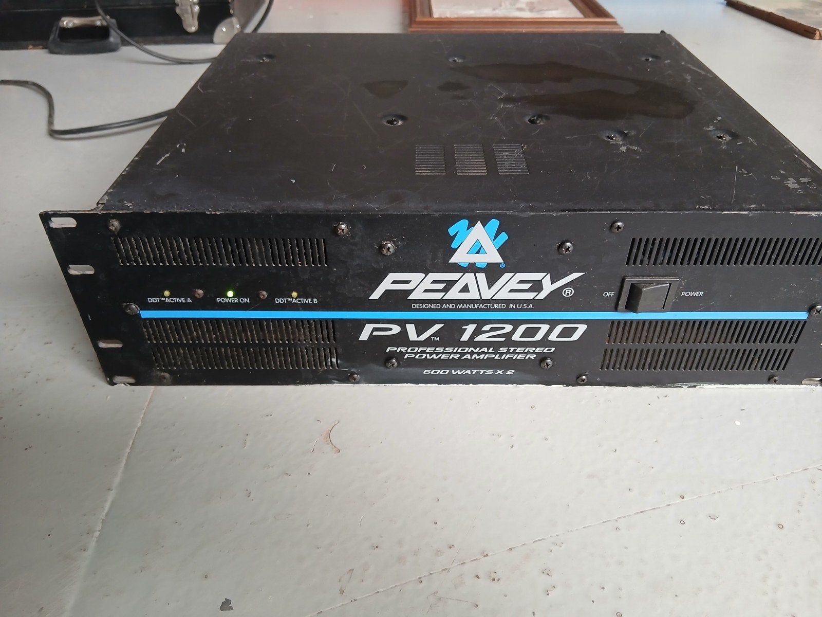 Peavey PV 1200 Professionele Stereo Eindversterker, Ophalen of Verzenden, Gebruikt