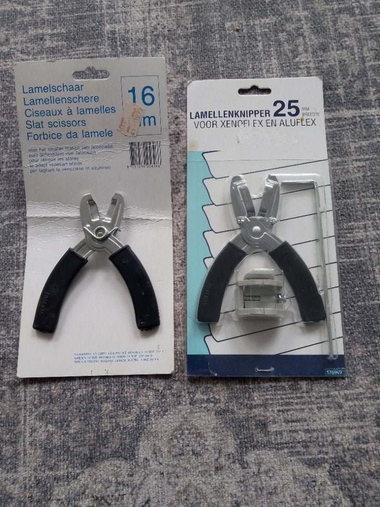 2 lamellenknippers 16mm en 25mm, Ophalen, Zo goed als nieuw