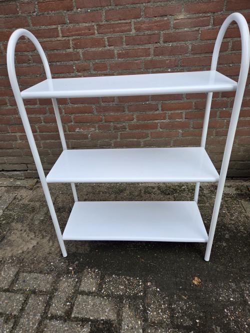 schappenrek wit metaal, Ophalen of Verzenden, 'T Olde Gre-j, Info@toldegrej.nl, Endepoelstraat 20f Didam