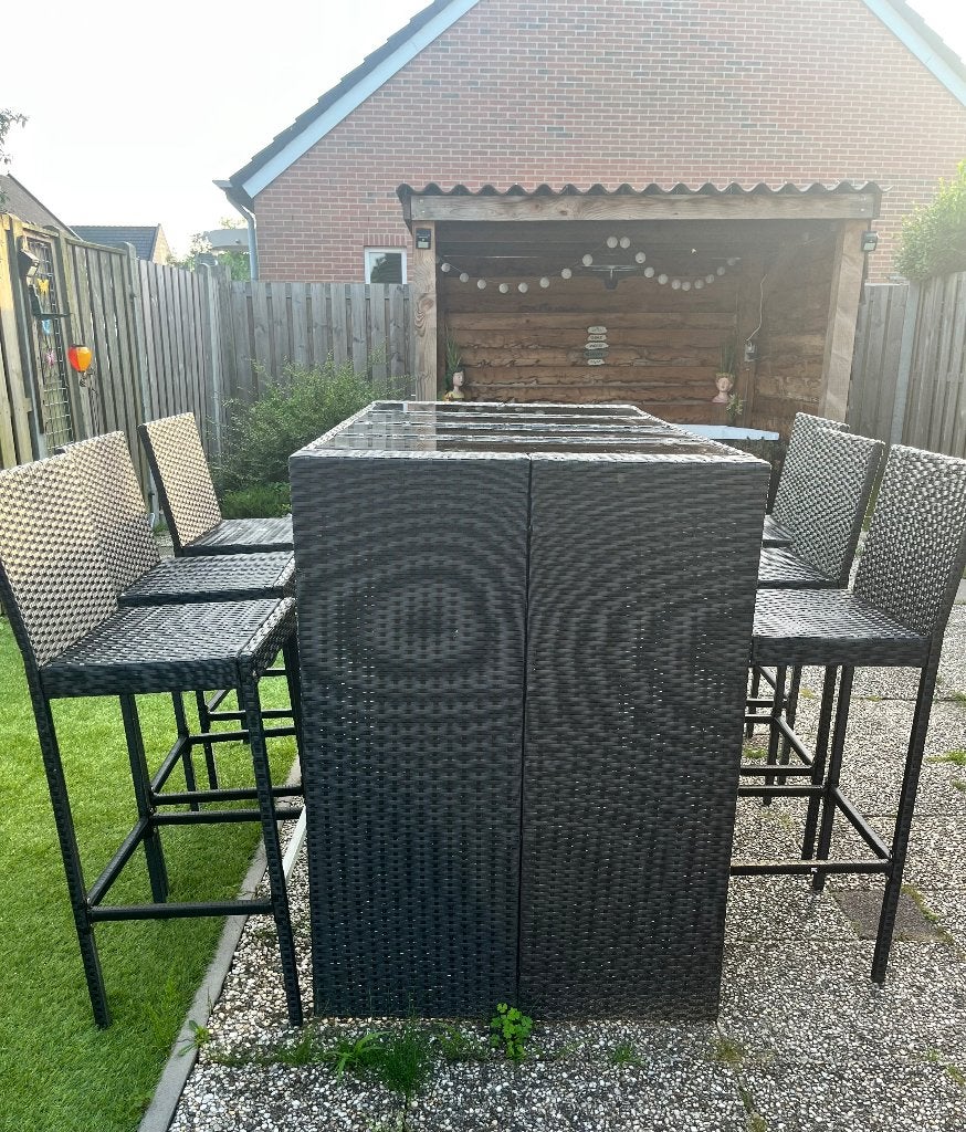 Vida XL Tuinset 6 personen zgan, Tuin en Terras, Tuinsets en Loungesets, Ophalen, Bank, 6 zitplaatsen, Zo goed als nieuw