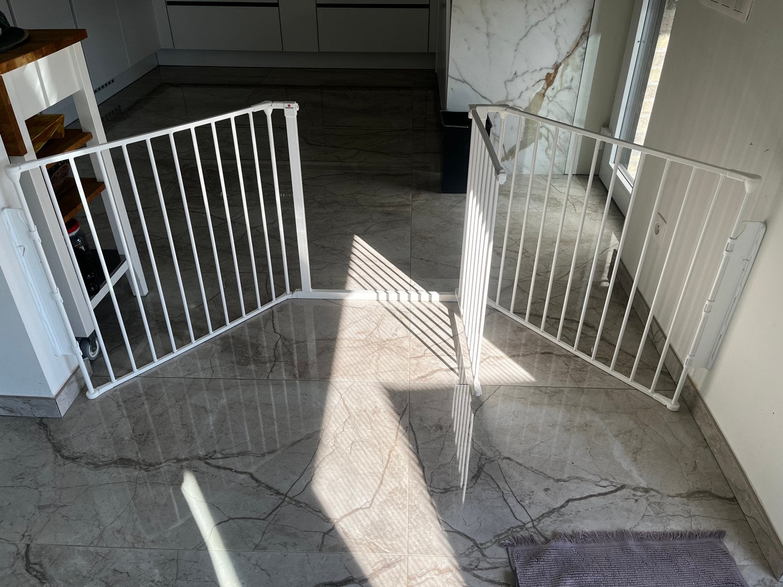 BabyDan Flex Veiligheidshekje - Compleet en Klaar voor Monta, Ophalen, Gebruikt, 115 cm of meer, Metaal of IJzer