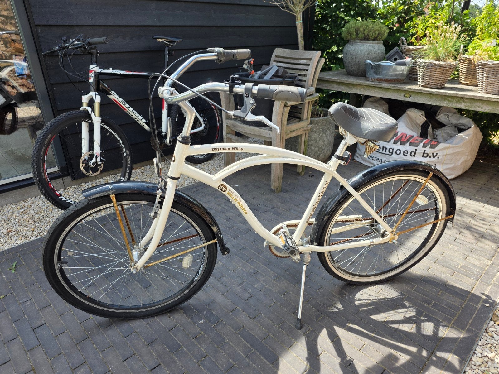 Witte Cruiser Fiets met Versnellingen, Velgrem, Versnellingen, Ophalen, Overige merken