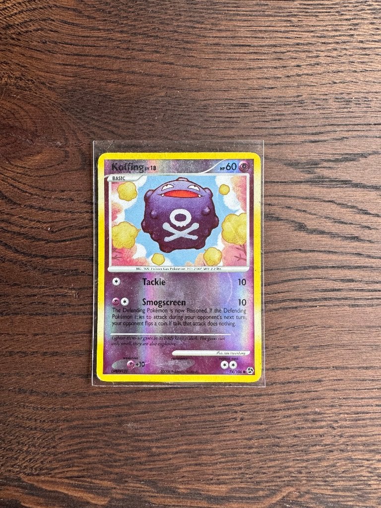 Koffing 74/106 reverse holo Pokemon kaart, Ophalen of Verzenden, Zo goed als nieuw, Losse kaart