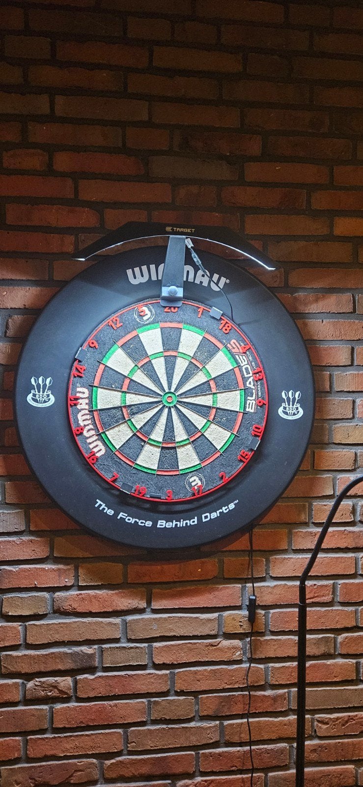 Target ARC Dartbord Verlichting, Sport en Fitness, Darts, Ophalen of Verzenden, Zo goed als nieuw, Dartbord