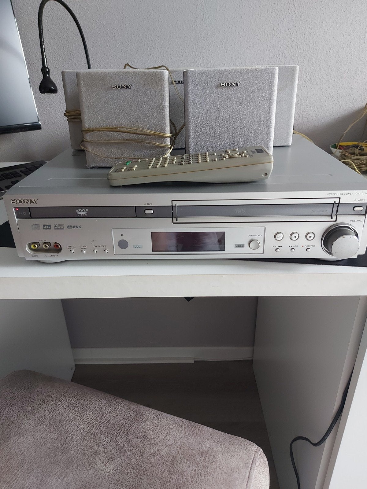 Vintage Sony stereo set met subwoofer, Gebruikt, Minder dan 40 watt, Dvd-speler, Ophalen
