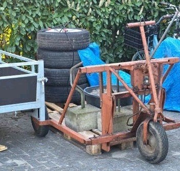 Palletwagen ruw terrein verstelbaar - 500kg, Tuin en Terras, Ophalen of Verzenden