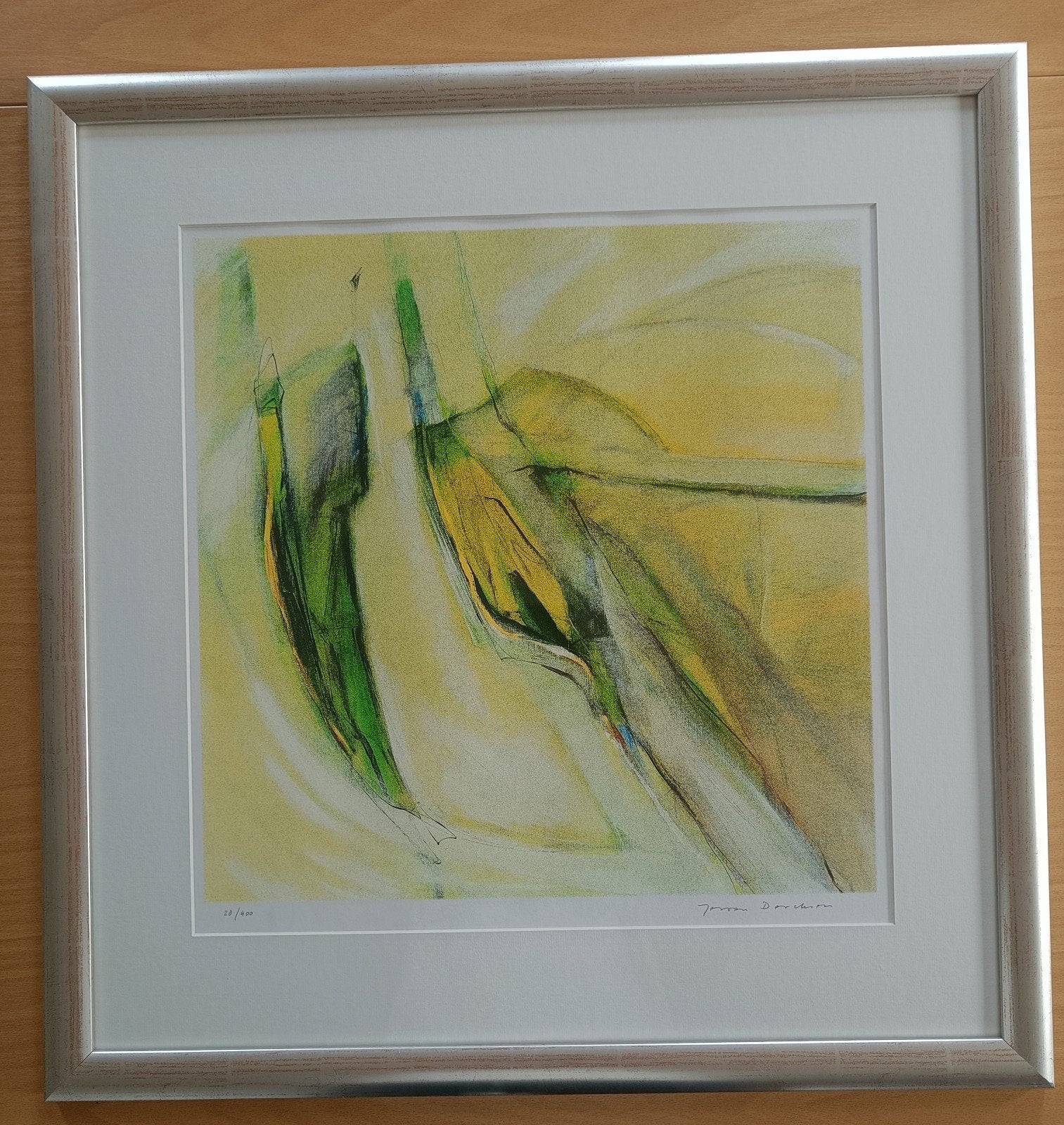 Kunst zeefdruk van Jeroen Dercksen met echtheidscertificaat, Antiek en Kunst, Kunst | Litho's en Zeefdrukken, Zeefdruk, Gelimiteerde oplage