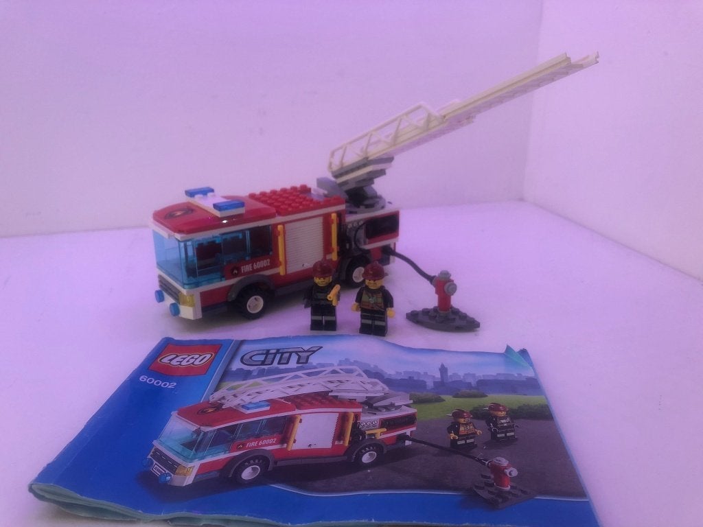 Lego City Brandweerwagen 60002 - Compleet met minifiguren, Compleet, Lego, Ophalen of Verzenden, Complete set