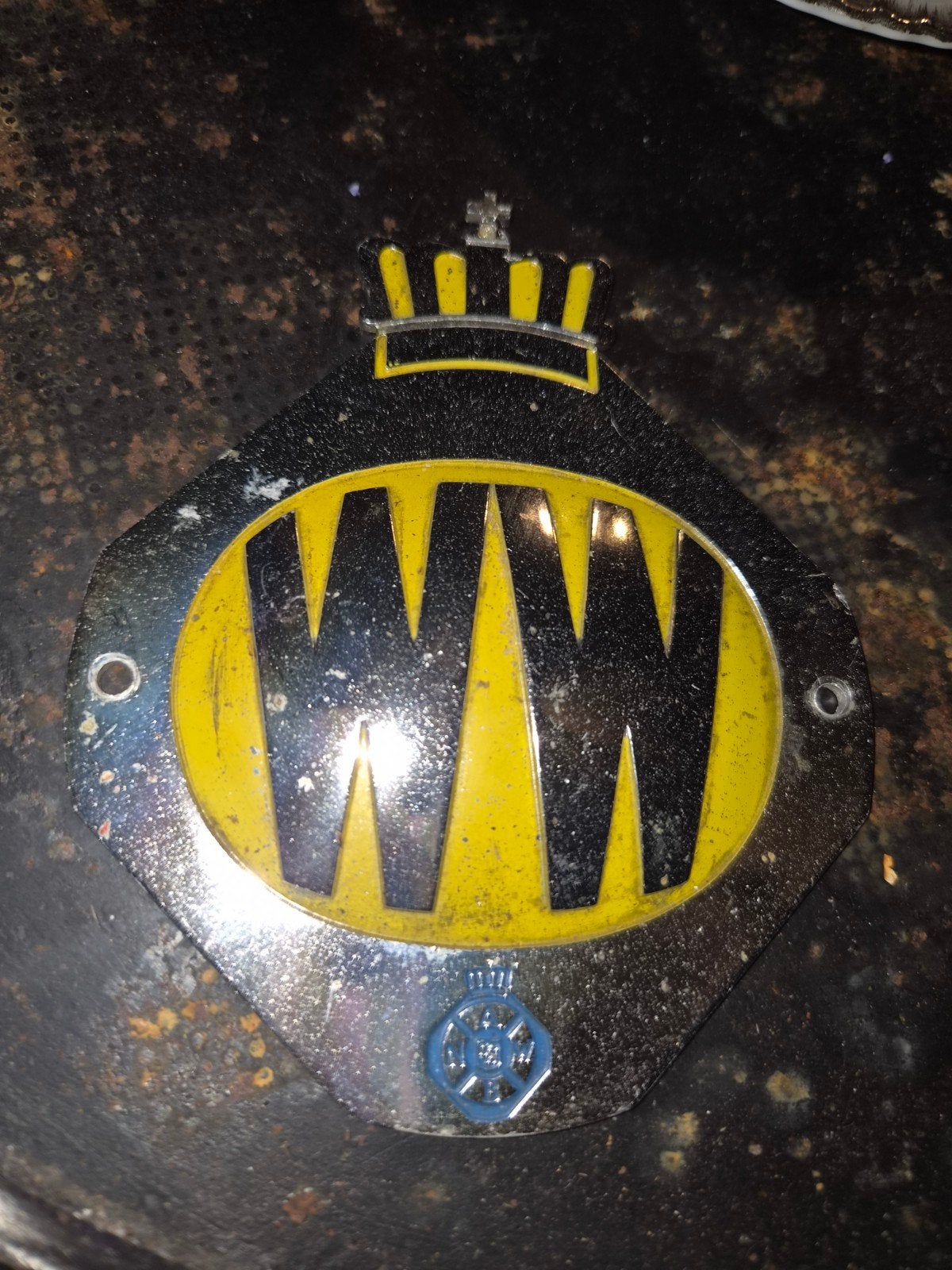 Vintage Wegenwacht badge ANWB, Ophalen of Verzenden, Gebruikt