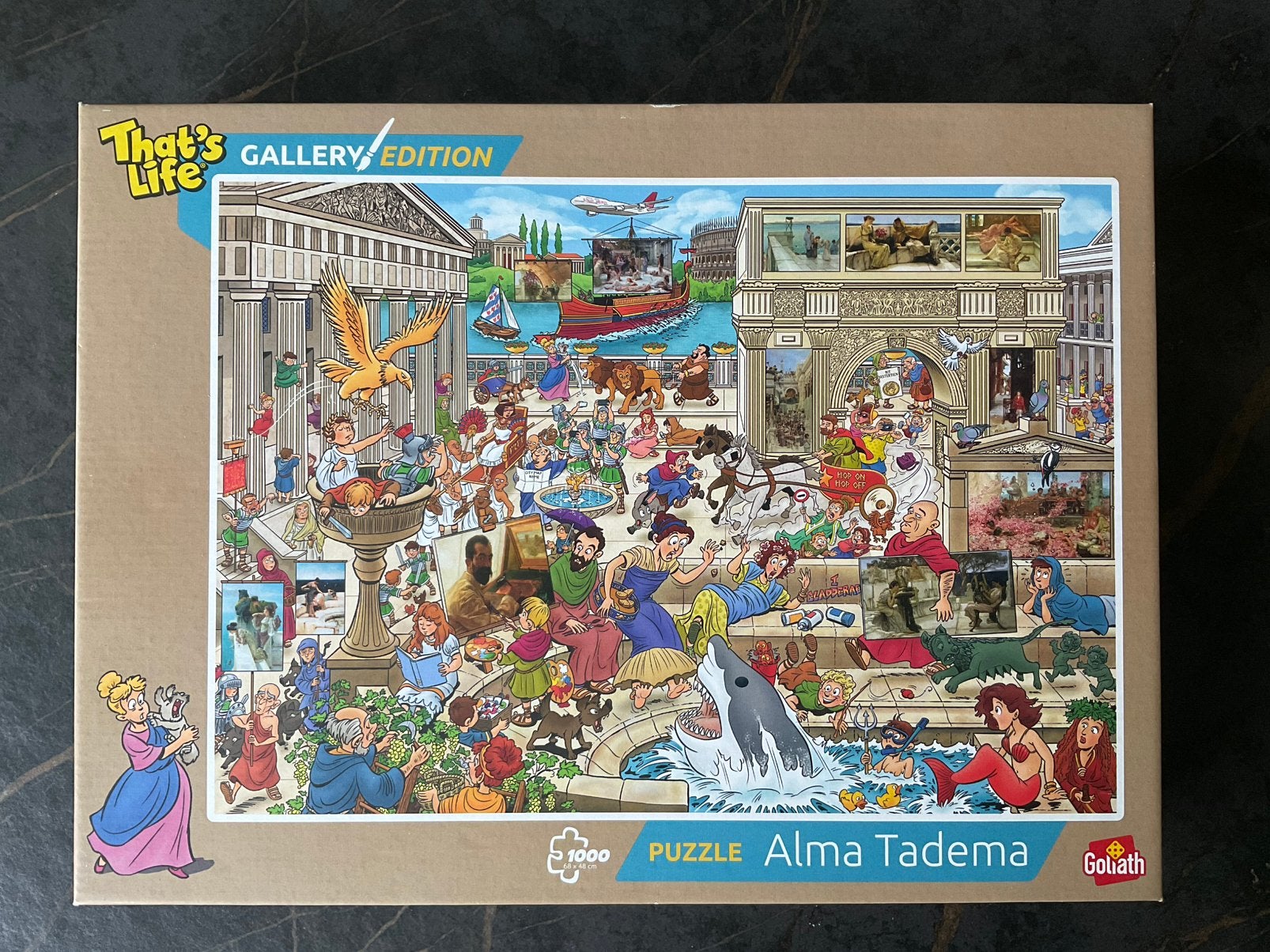 THAT’S LIFE PUZZEL - GOLIATH - ALMA TADEMA - 927910, Ophalen, 500 t/m 1500 stukjes, Gebruikt, Legpuzzel