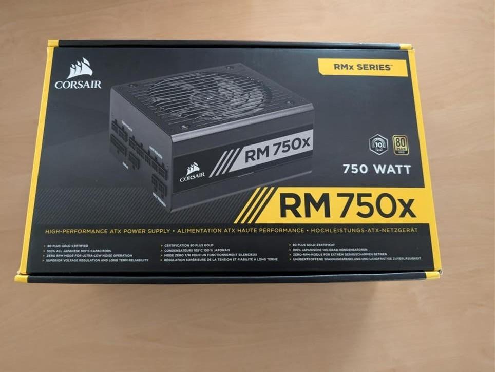 Corsair RM750x ATX Voeding - 750W, 80 PLUS Gold, Ophalen of Verzenden, Zo goed als nieuw