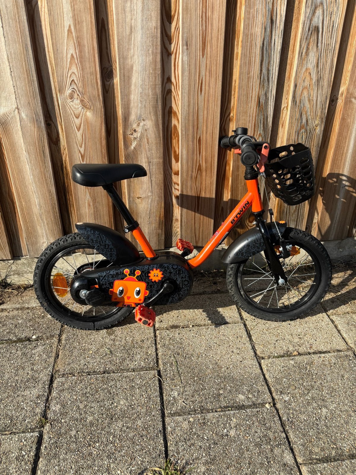 Btwin kinderfiets 14 inch, Ophalen, Gebruikt, Terugtraprem, 16 tot 20 inch