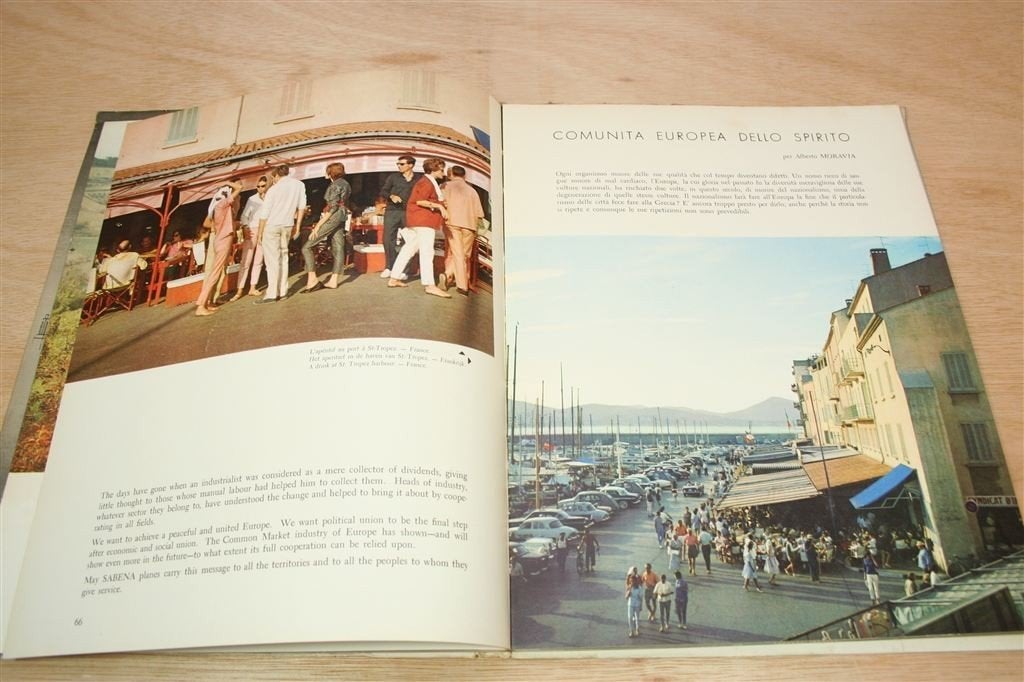 Sabena Revue 1960 — Vintage Esso Fotoboek [Zeldzaam], Ophalen of Verzenden, Gelezen, Fotografen