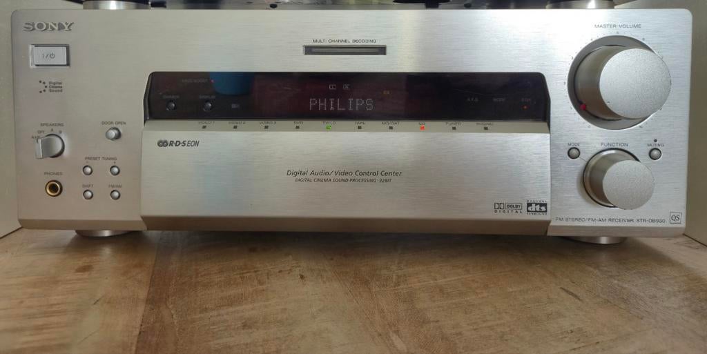 Sony STR-DB930 receiver met or. afstandbediening, Audio, Tv en Foto, Versterkers en Receivers, 60 tot 120 watt, Sony, Ophalen of Verzenden