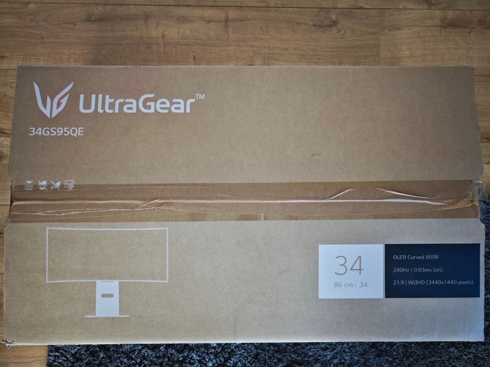 LG UltraGear 34” 34GS95QE  OLED 240Hz, Ophalen of Verzenden, LG