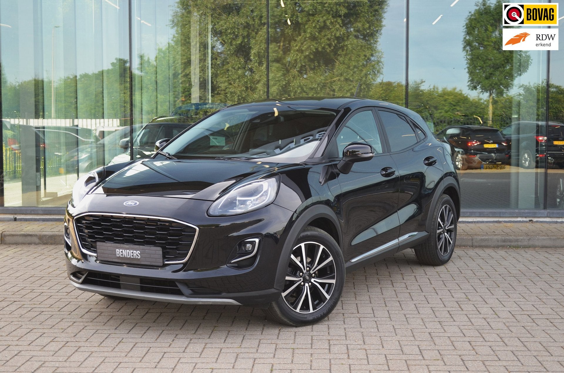 Ford Puma 1.0 Titanium | Automaat | Trekhaak | ACC | Clima, Auto's, Stof, Zwart, Zwart, Origineel Nederlands