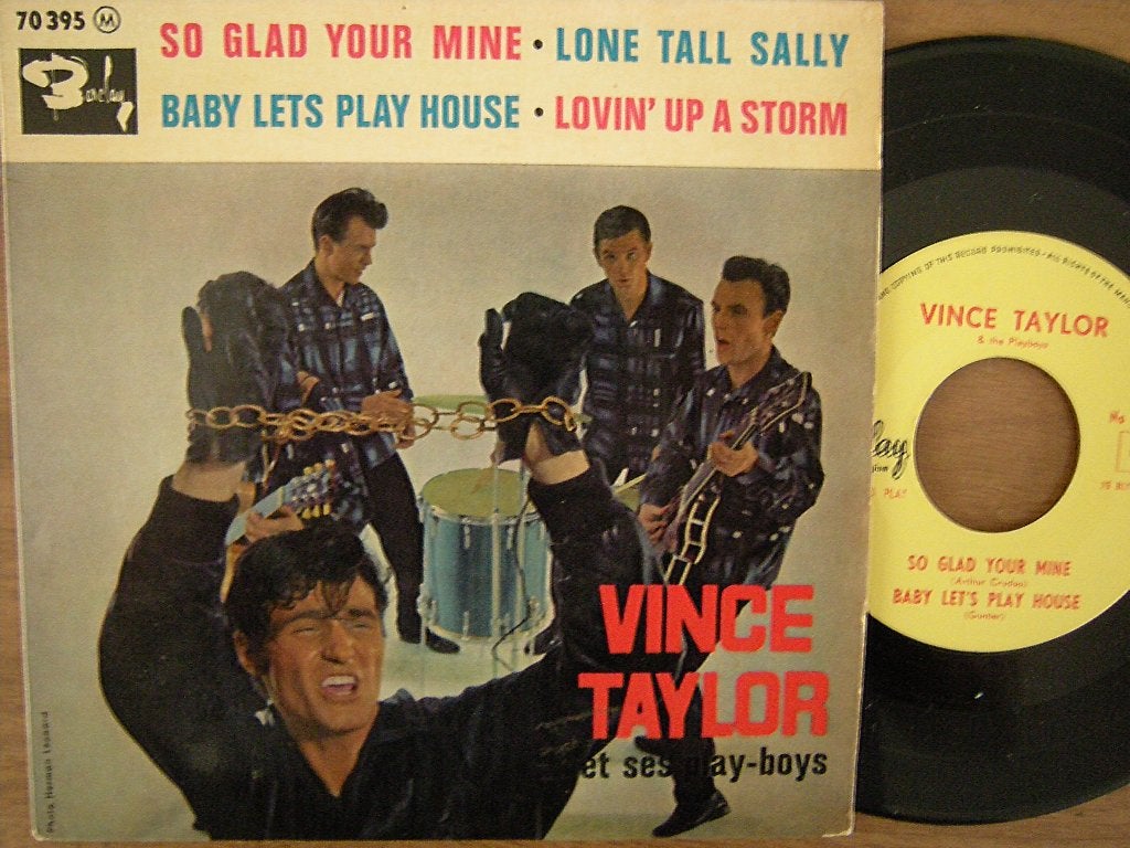 Vince Taylor (So Glad Your Mine) ep., Gebruikt, 7 inch, Ophalen of Verzenden, EP