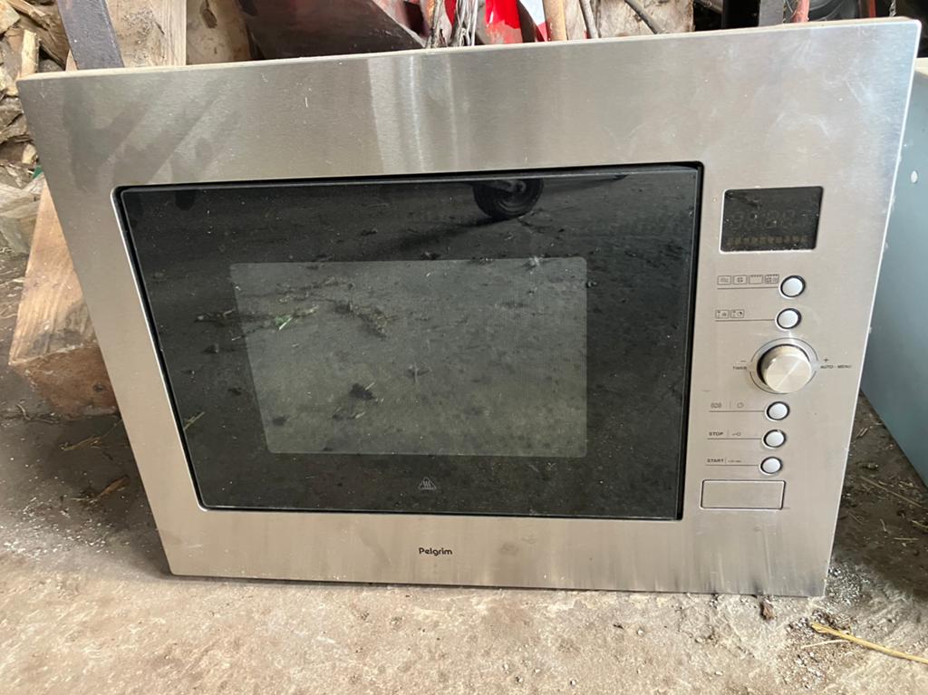 Pelgrim oven/magnetron, Ophalen, Zo goed als nieuw, Inbouw, Draaiplateau