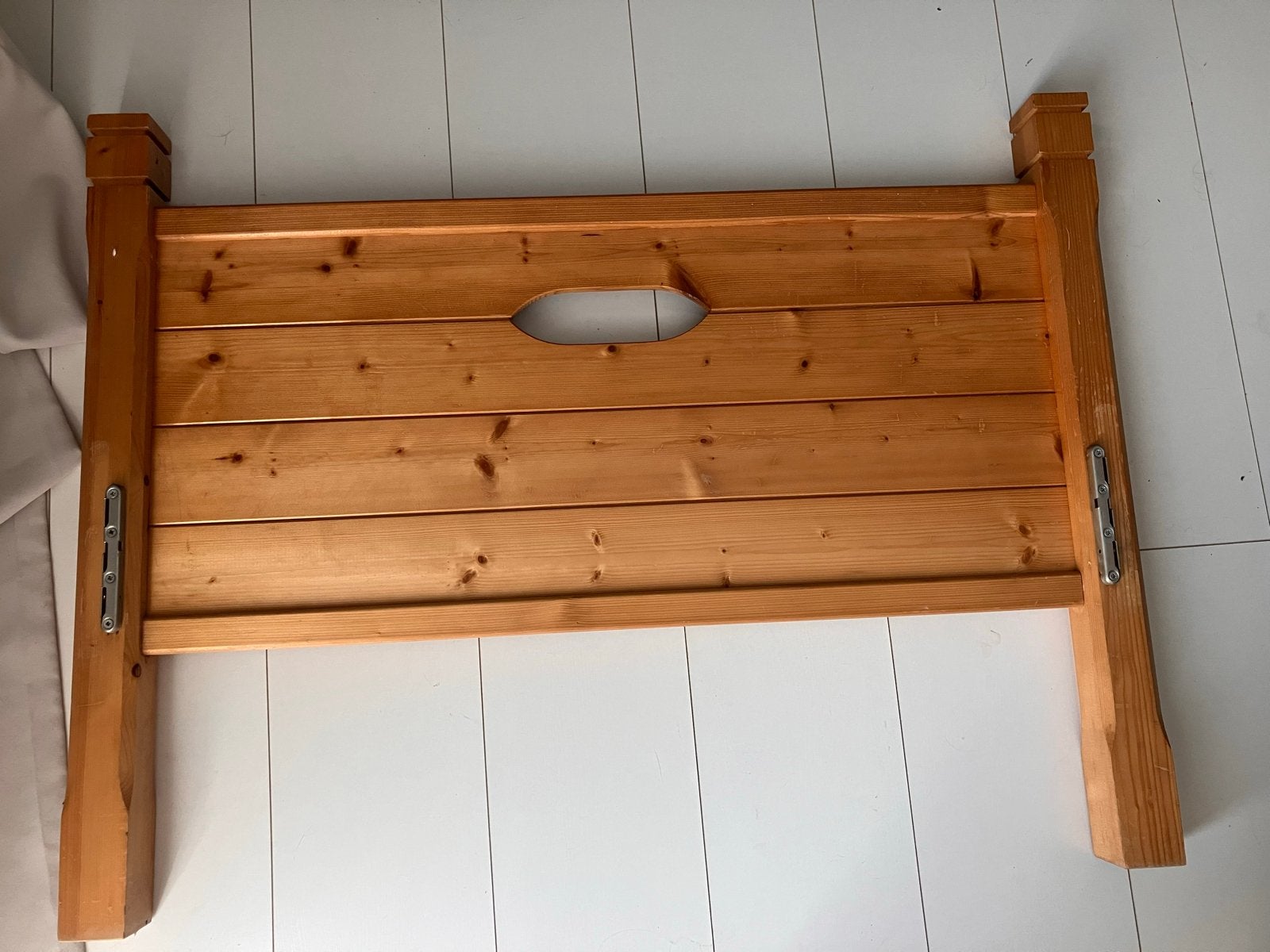 (Kinder) bedframe grenen - 80x200 cm breed, Huis en Inrichting, Slaapkamer | Bedden, Ophalen, Gebruikt, Eenpersoons, Bruin
