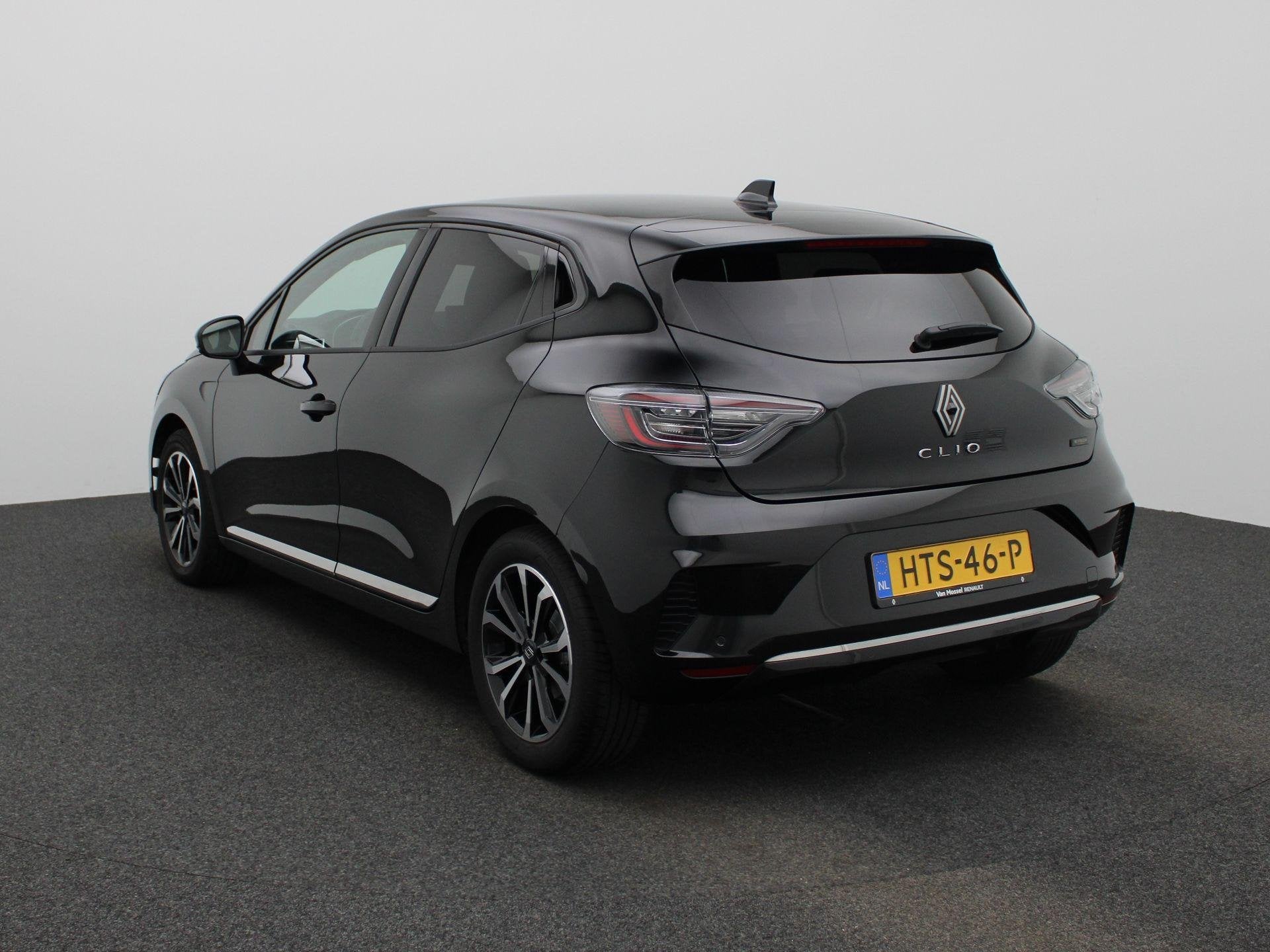 Renault Clio 1.6 E-Tech Full Hybrid 145 techno | 9,3" Full-M, Gebruikt, Leder en Stof, Zwart, Origineel Nederlands