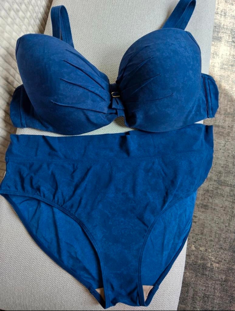 Marlies Dekkers Bikini Set D90/L - Donkerblauw Gevlamd, Ophalen of Verzenden
