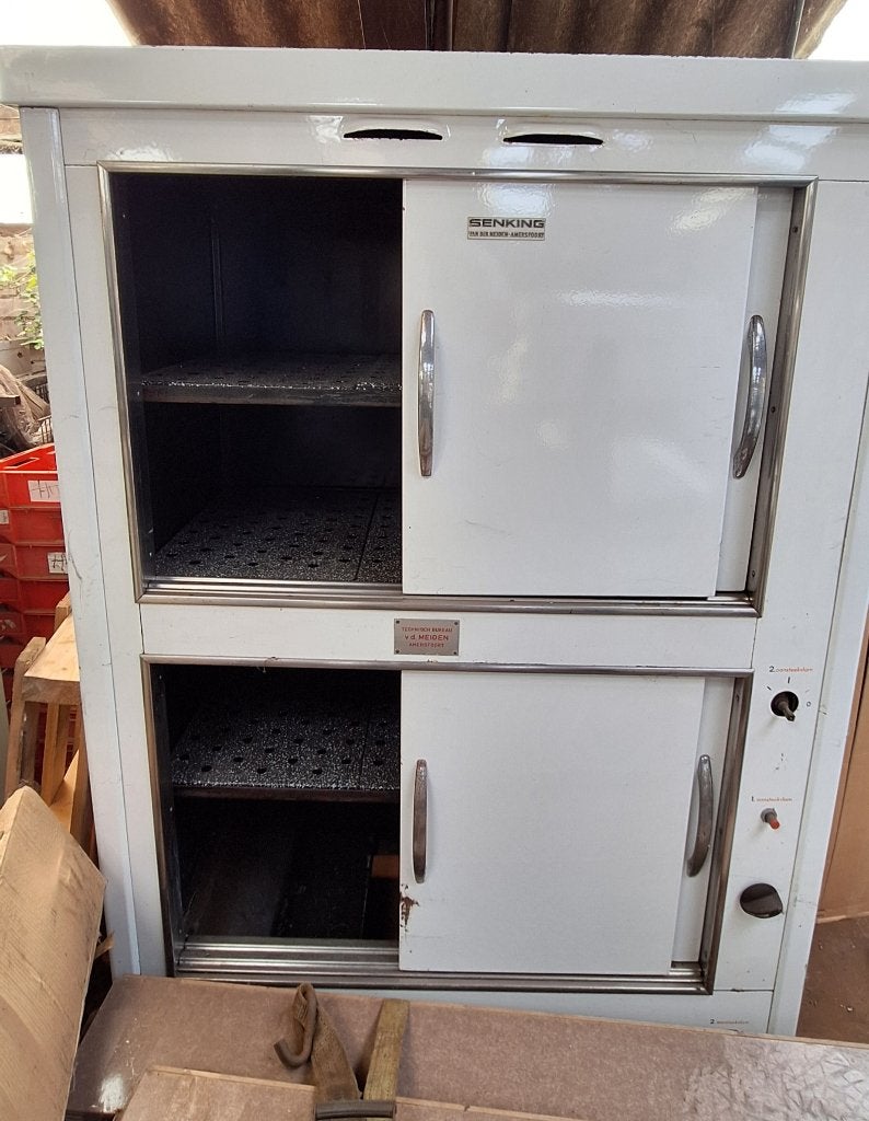 Senking geëmailleerde ovenkast, Ophalen, Gebruikt, 100 tot 150 cm, Wit