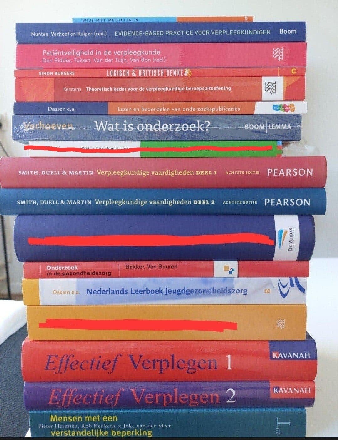 Diverse studieboeken HBO - Verpleegkunde, Recht, Onderzoek, Boeken, Ophalen of Verzenden, Gamma, Zo goed als nieuw, HBO