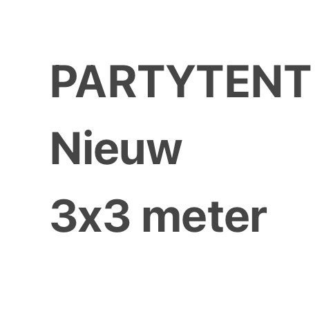 Partytent, Ophalen, Opvouwbaar, Partytent, Minder dan 4 meter