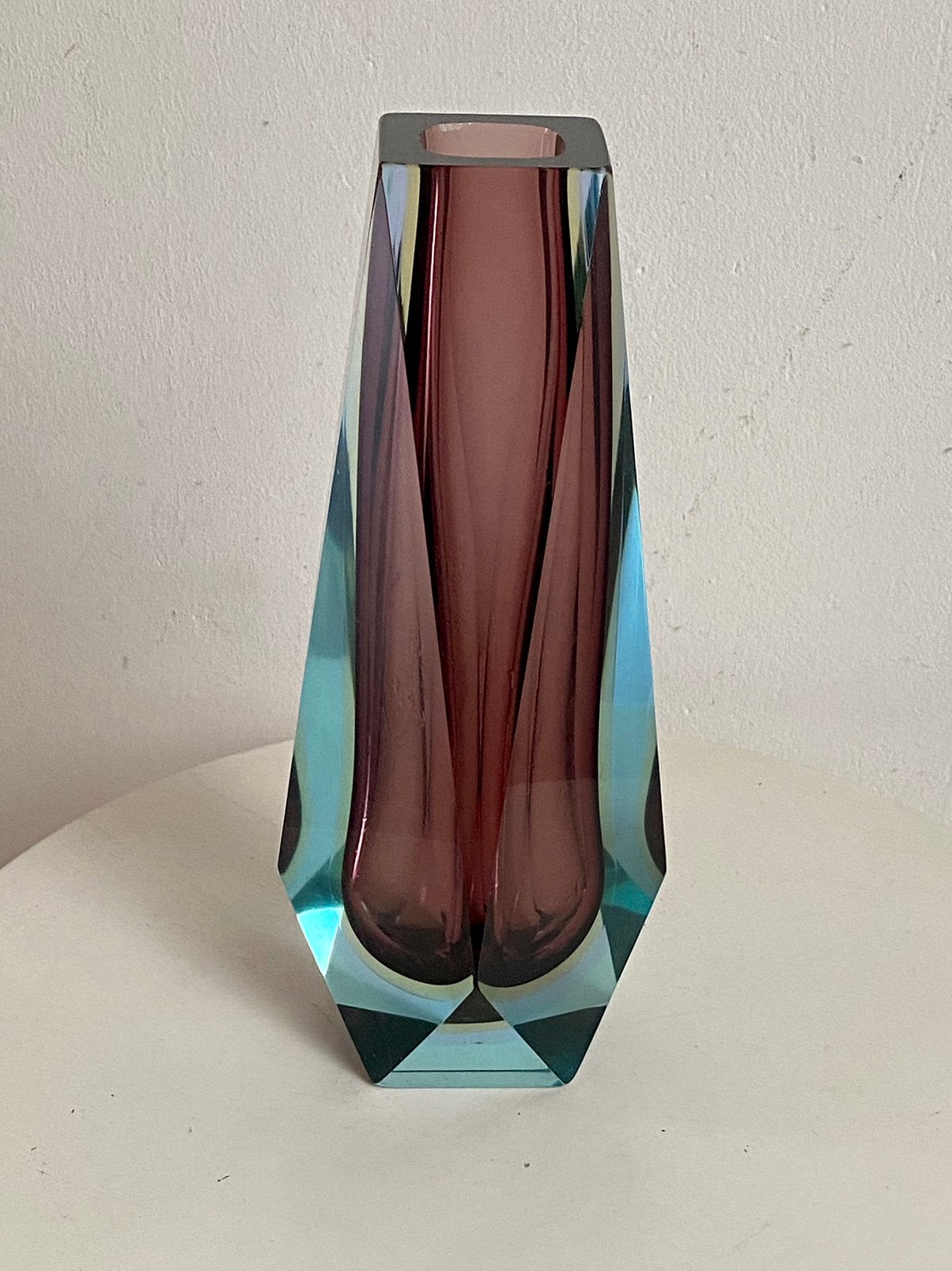 Murano Summerso vaas XL - Mandruzzato/Poli (25cm, 2,25kg), Antiek en Kunst, Ophalen of Verzenden