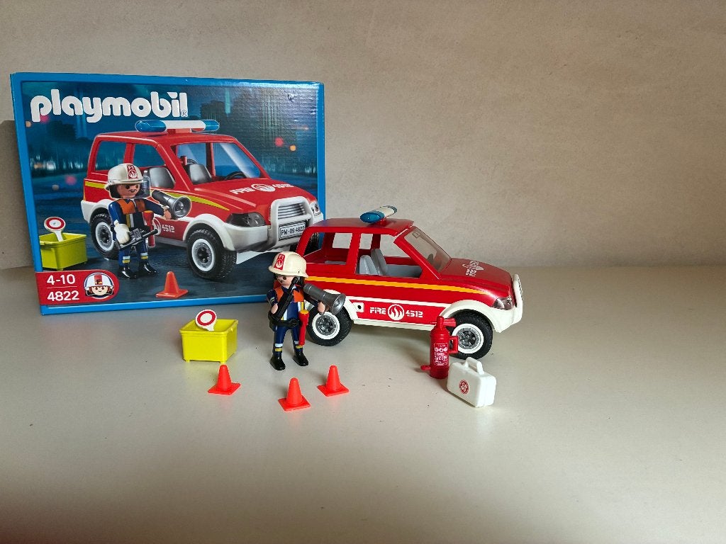 Playmobi Brandweer interventiewagen 4822, Kinderen en Baby's, Speelgoed | Playmobil, Complete set, Voertuig, Ophalen of Verzenden