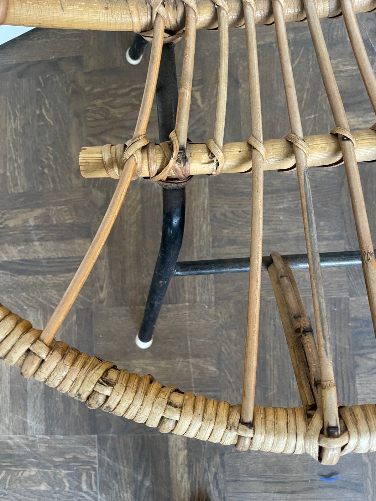 Rotan vintage kinderstoeltje, Ophalen, Gebruikt, Stoel(en)