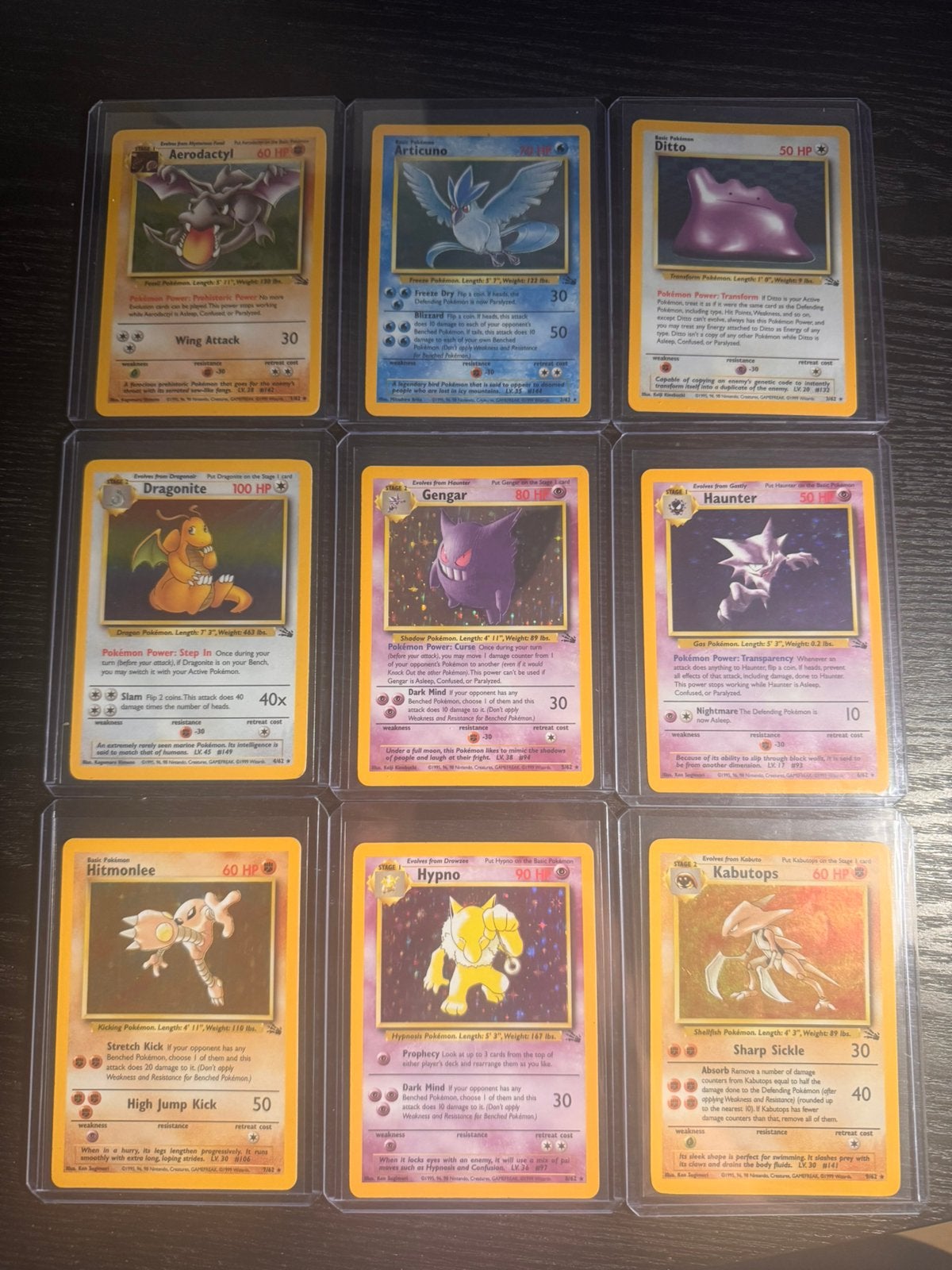 Pokemon masterset Fossil compleet 62/62, Ophalen, Zo goed als nieuw, Meerdere kaarten