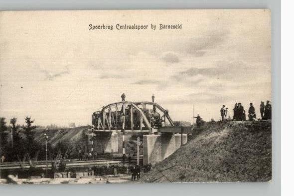 Barneveld Spoorbrug Centraalspoor BIJZONDERE TOPKAART z INFO