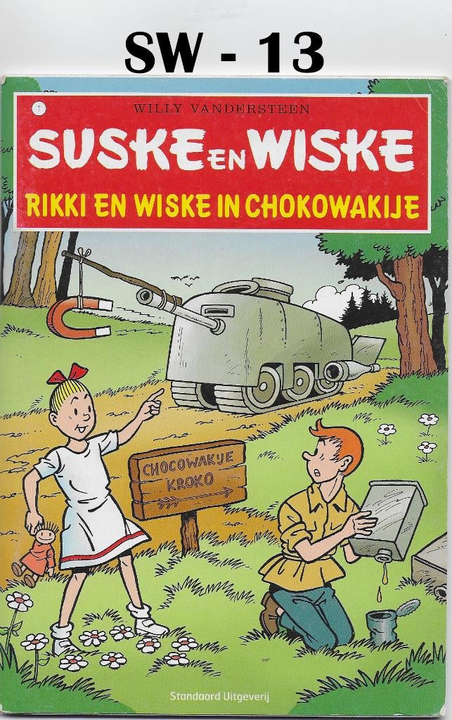 SW - 13 Suske en Wiske - Rikki en Wiske in Chocowakije, Boeken, Stripboeken, Eén stripboek, Ophalen of Verzenden, Zo goed als nieuw