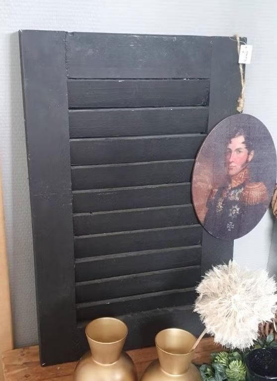 Zwart decoratie luik, Ophalen, 40 cm, 60 cm, Zo goed als nieuw