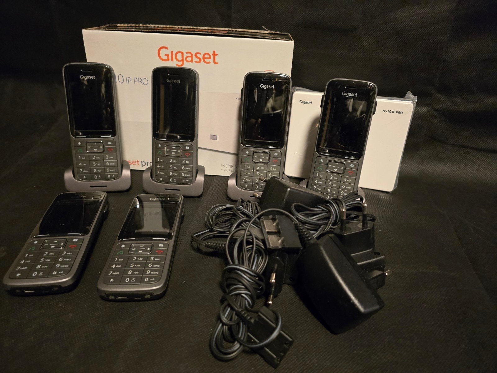 Gigaset DECT telefoons - Set van 4 met laders, Ophalen of Verzenden, Gebruikt, 4 handsets of meer
