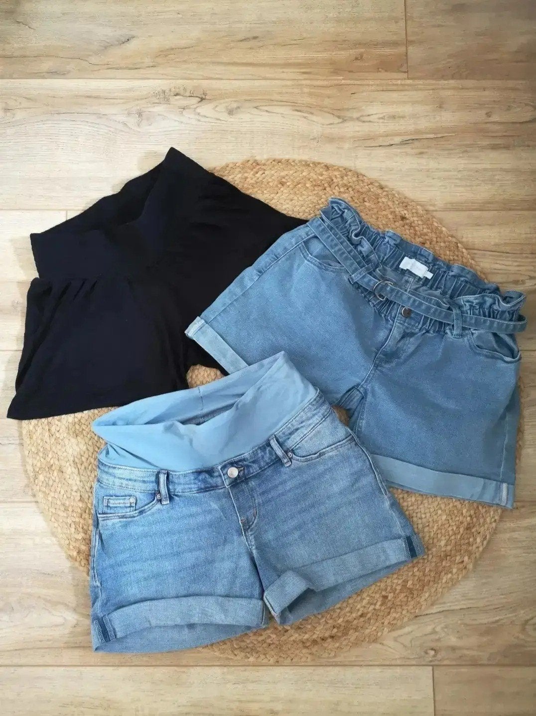 3 zwangerschapsshorts in zeer nette staat, Kleding | Dames, Positiekleding, Blauw, Mamalicious, Ophalen of Verzenden, Zo goed als nieuw